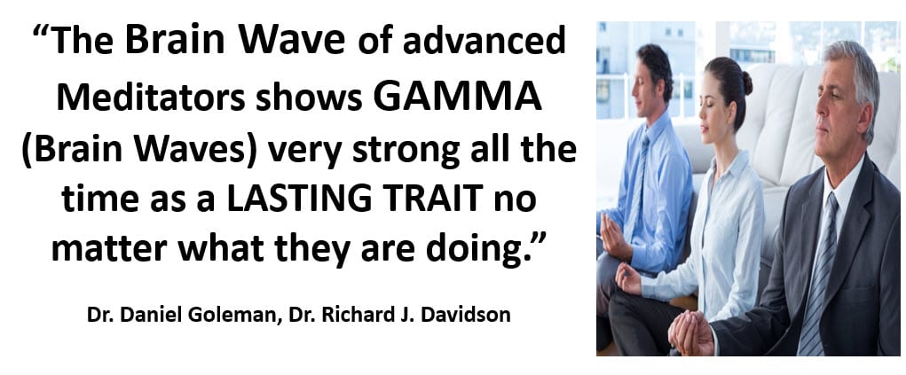 Advanced Meditators Gamma Brain Waves